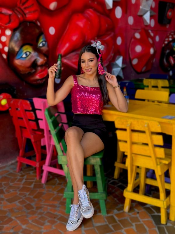 Blusa lentejuelas Epifania - Imagen 2