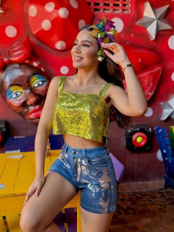 Blusa lentejuelas Epifania - Imagen 4